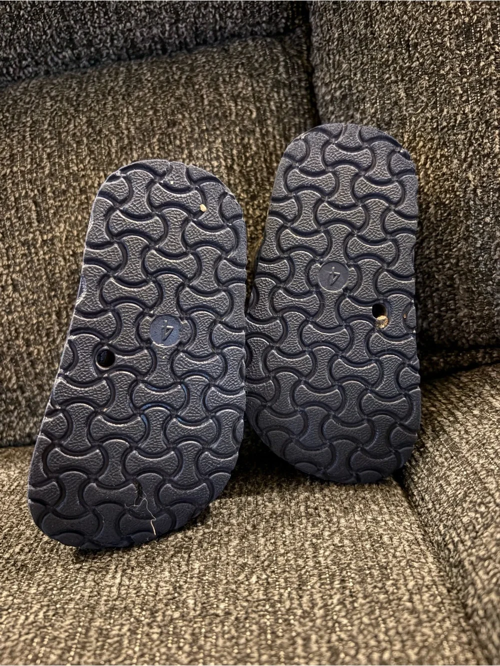 Navy Shark-Print Kids Sandals with Adjustable Straps